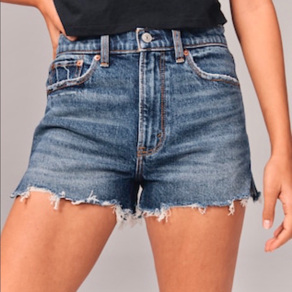 Abercrombie & Fitch Annie High Rise Shorts NEW 27